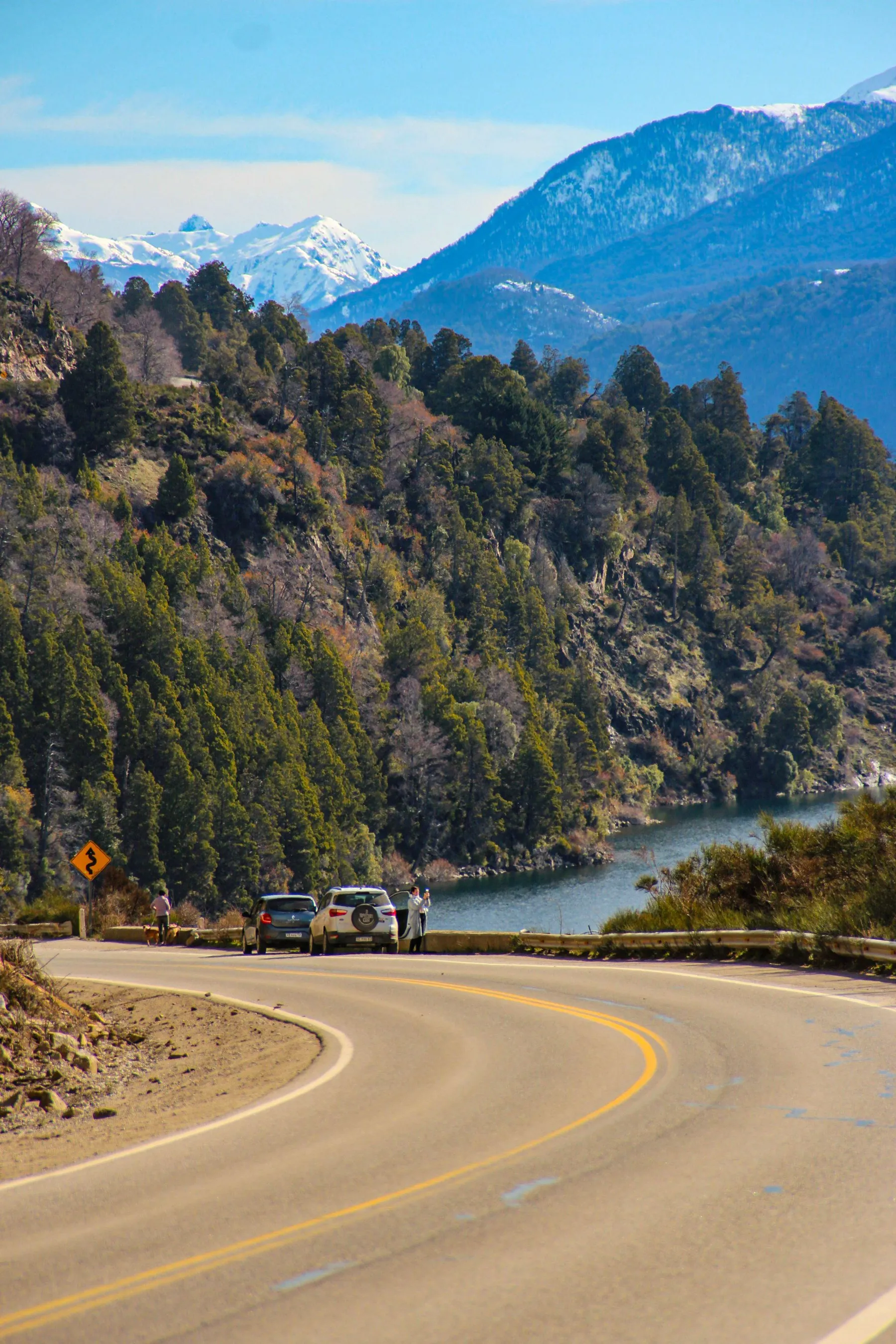 A lake road near San Martín de los Andes on the northern lakes journey