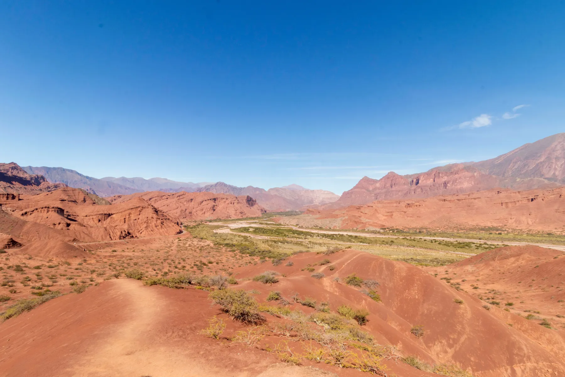 Sculpted red rock formations in the country around Cafayate